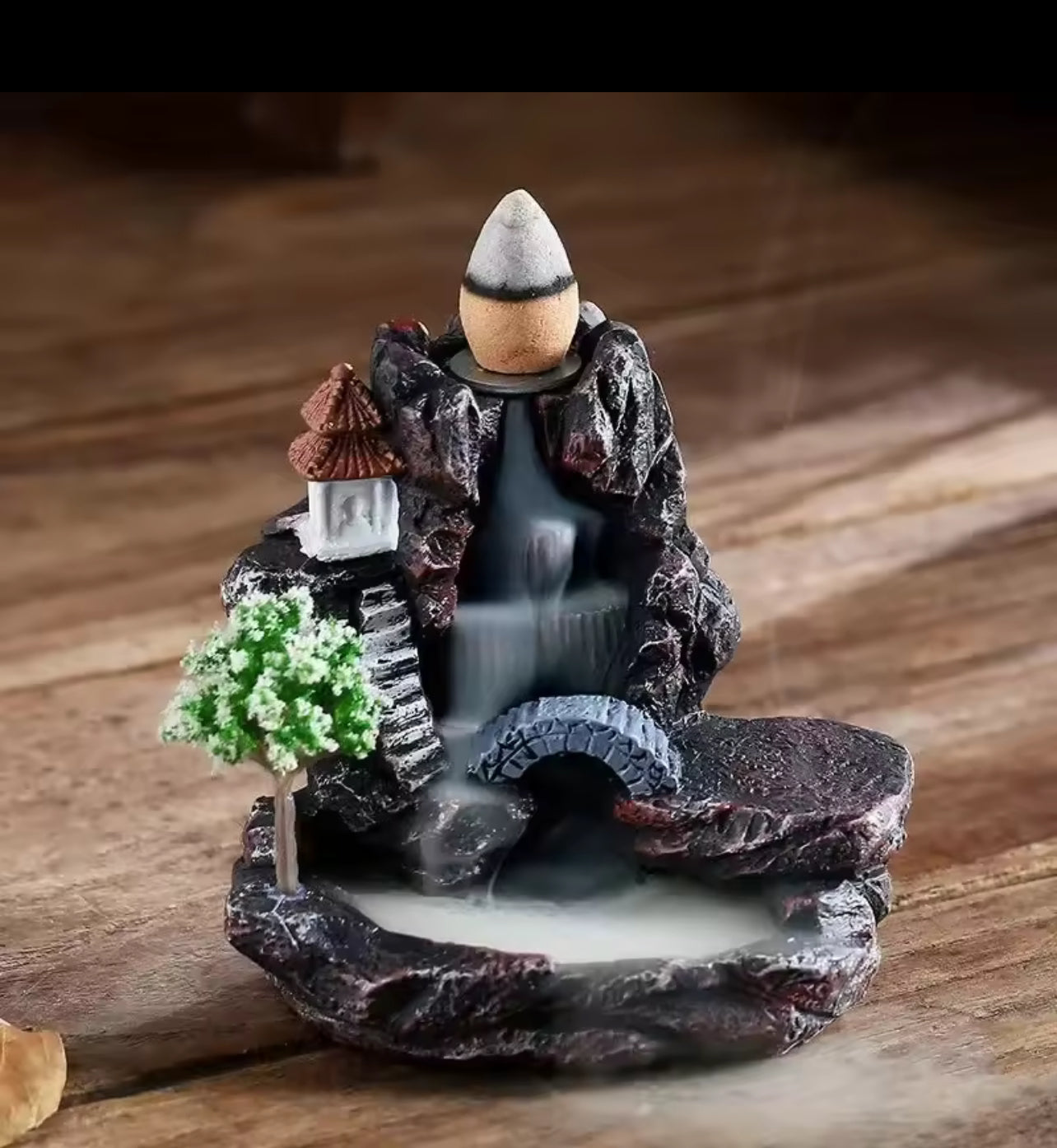 Zen Backflow Incense Fountain - Aromatherapy Waterfall Burner