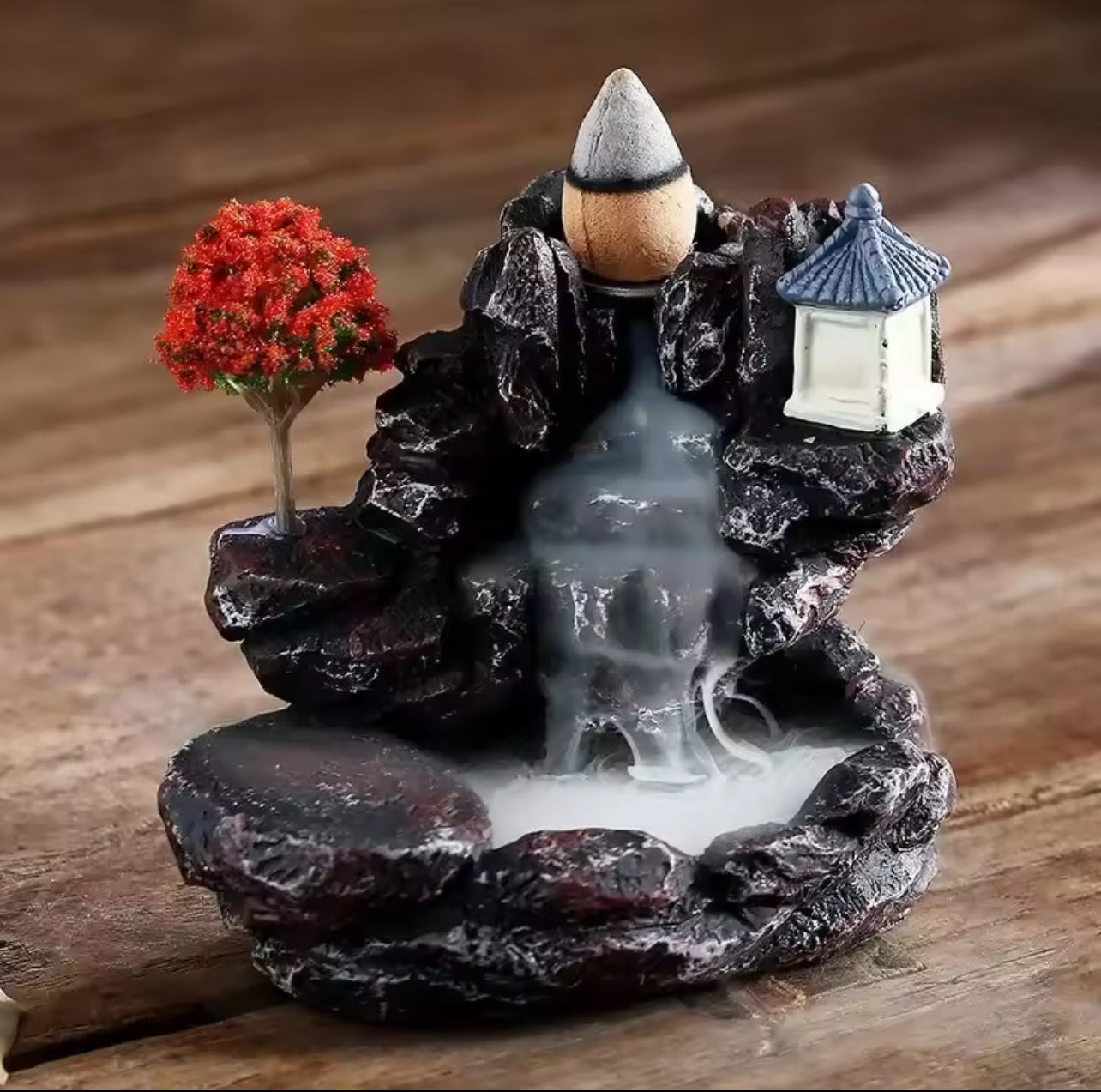 Zen Backflow Incense Fountain - Aromatherapy Waterfall Burner