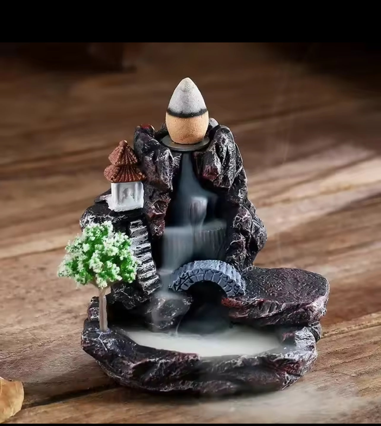 Zen Backflow Incense Fountain - Aromatherapy Waterfall Burner